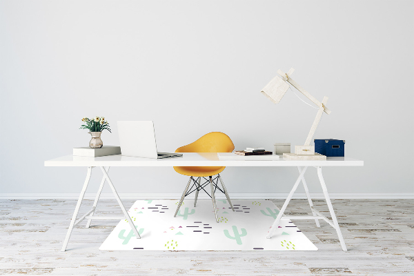 Alfombra para silla de escritorio Cactus
