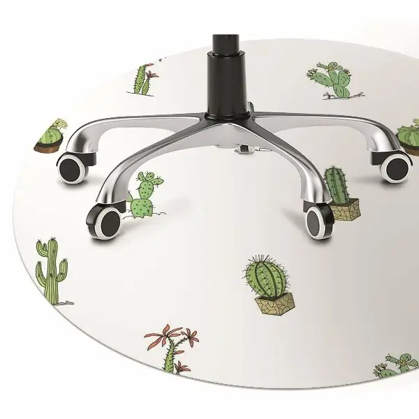 Alfombra para silla de escritorio Cactus