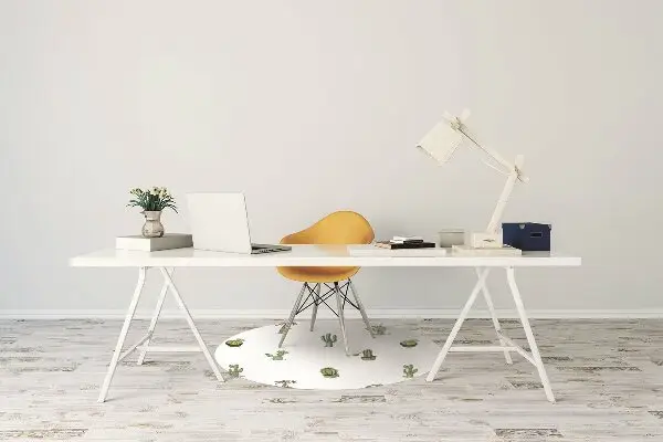 Alfombra para silla de escritorio Cactus