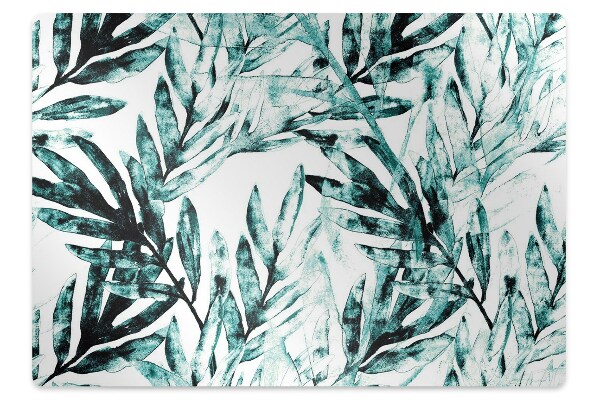Alfombra para silla de escritorio Palma tropical