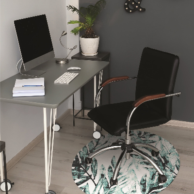 Alfombra para silla de escritorio Palma tropical