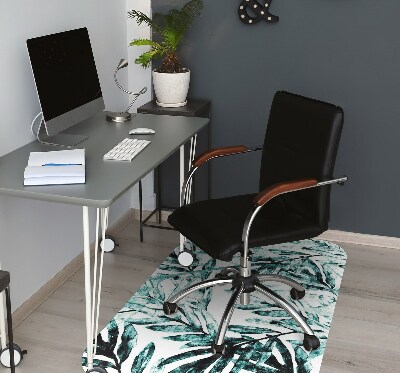 Alfombra para silla de escritorio Palma tropical