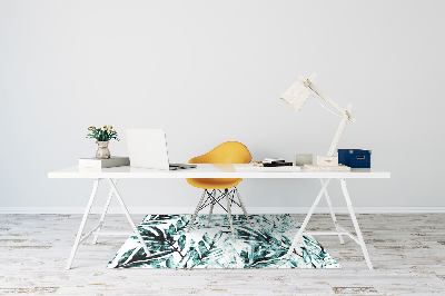 Alfombra para silla de escritorio Palma tropical