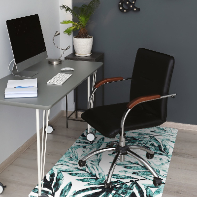 Alfombra para silla de escritorio Palma tropical