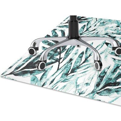 Alfombra para silla de escritorio Palma tropical