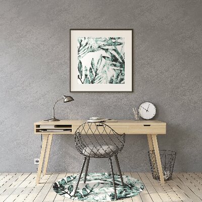 Alfombra para silla de escritorio Palma tropical