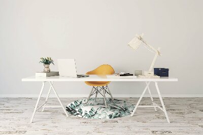 Alfombra para silla de escritorio Palma tropical