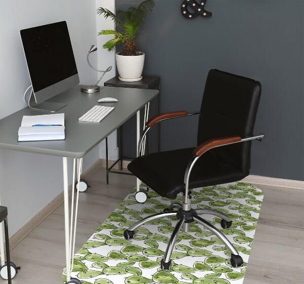 Alfombrilla para silla de escritorio Boho cactus