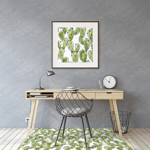 Alfombrilla para silla de escritorio Boho cactus