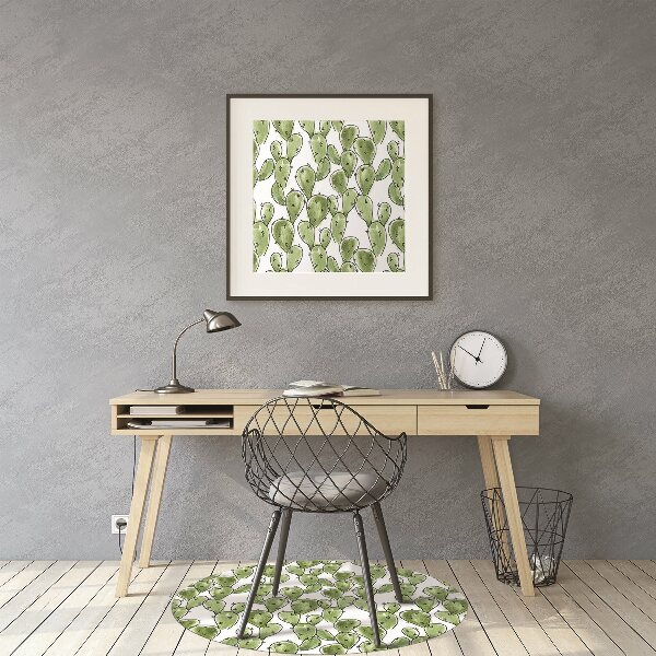 Alfombrilla para silla de escritorio Boho cactus