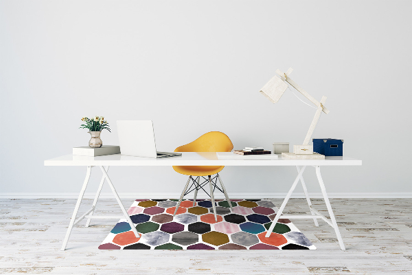 Alfombra silla ordenador Panal