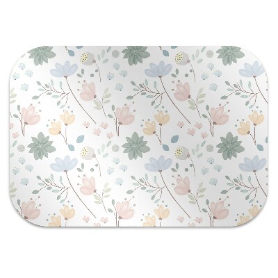 Alfombra silla ordenador Flores de primavera