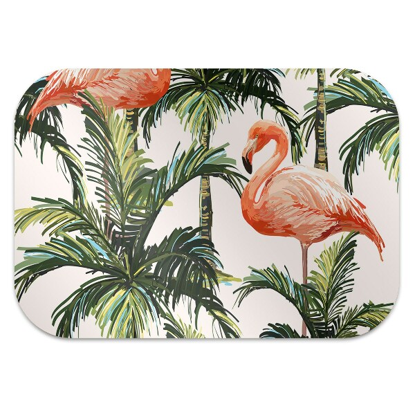Alfombra para silla de escritorio Flamencos