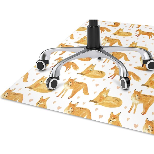Alfombra para silla de escritorio Zorros