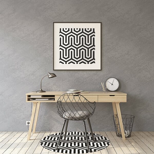 Alfombra para silla de escritorio Patrón geométrico