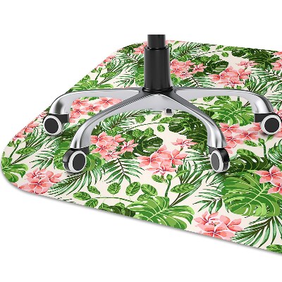 Alfombrilla para silla de escritorio Hibisco