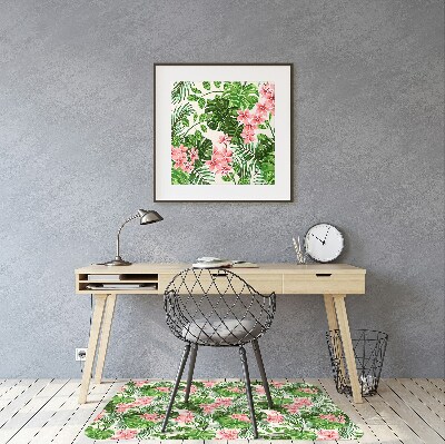 Alfombrilla para silla de escritorio Hibisco