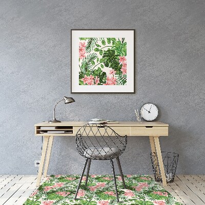 Alfombrilla para silla de escritorio Hibisco