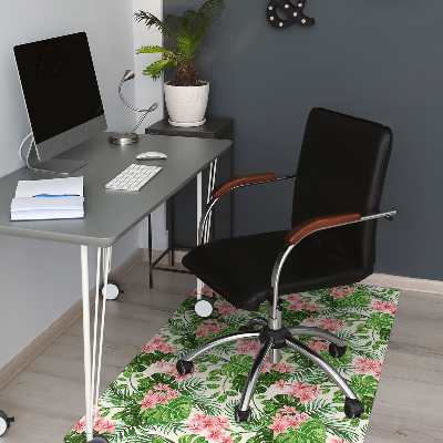 Alfombrilla para silla de escritorio Hibisco