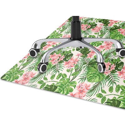 Alfombrilla para silla de escritorio Hibisco
