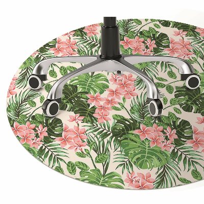 Alfombrilla para silla de escritorio Hibisco