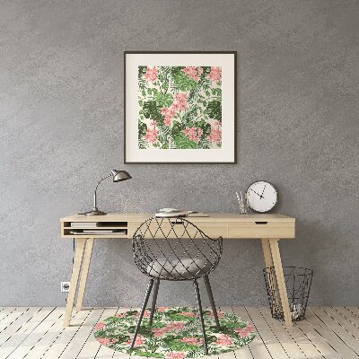 Alfombrilla para silla de escritorio Hibisco