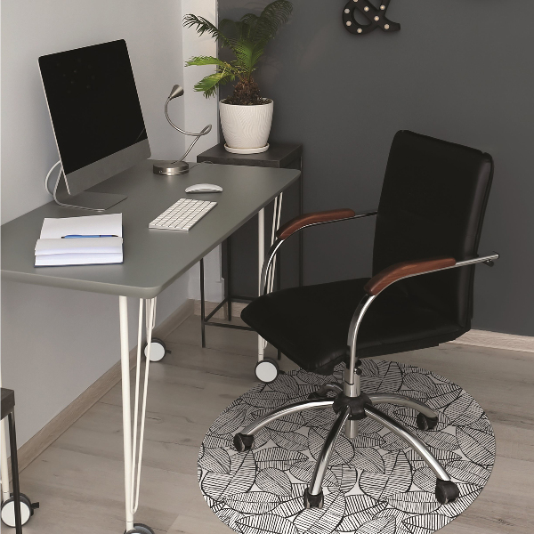 Alfombra para silla de escritorio Patrón tropical