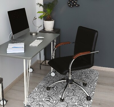 Alfombra para silla de escritorio Patrón tropical