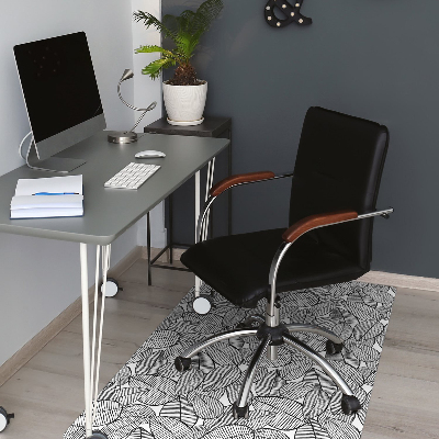 Alfombra para silla de escritorio Patrón tropical