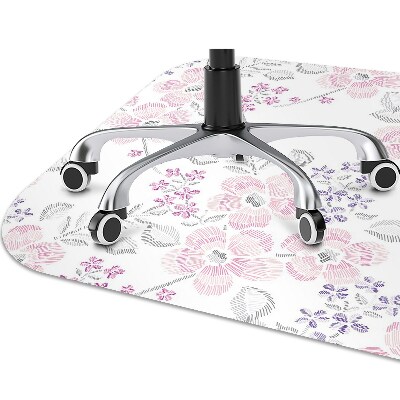 Alfombra silla ordenador Patrón floral