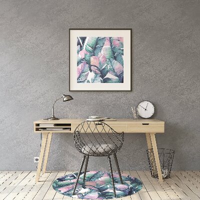 Alfombra para silla de escritorio Hojas del arco iris