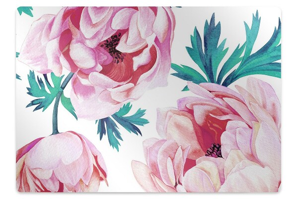 Alfombra para silla de escritorio Flor de semilla de amapola
