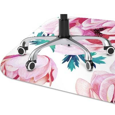 Alfombra para silla de escritorio Flor de semilla de amapola