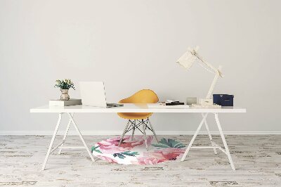 Alfombra para silla de escritorio Flor de semilla de amapola