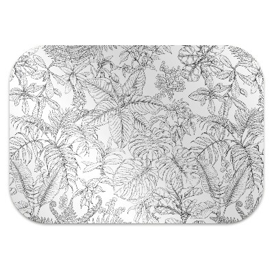 Alfombra para silla de escritorio Boceto tropical
