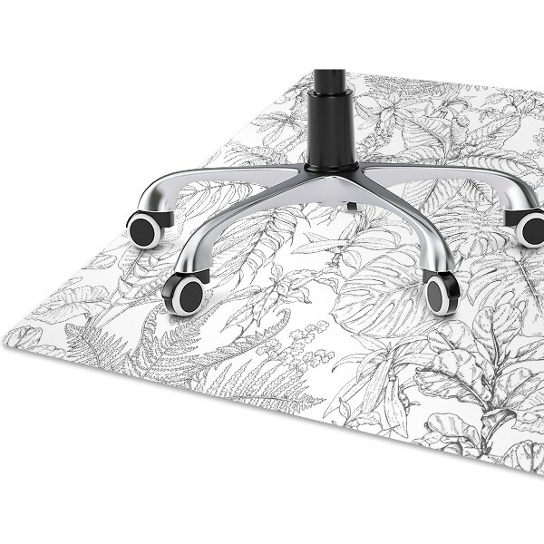 Alfombra para silla de escritorio Boceto tropical