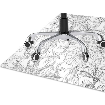 Alfombra para silla de escritorio Boceto tropical