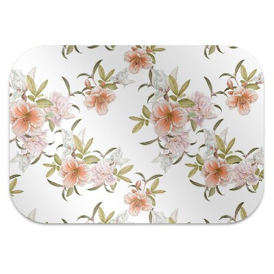Alfombra para silla de escritorio Flores de primavera