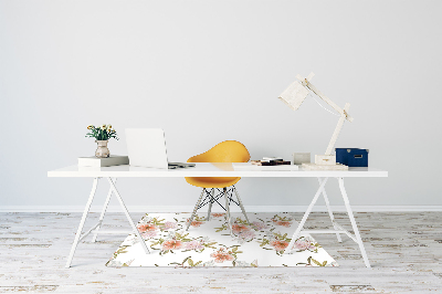 Alfombra para silla de escritorio Flores de primavera