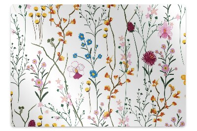Alfombra silla ordenador Flores de campo