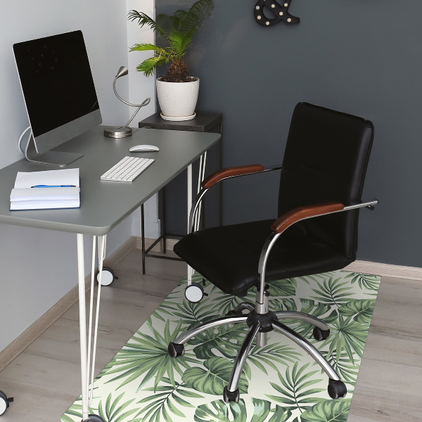 Alfombra para silla de escritorio Patrón tropical