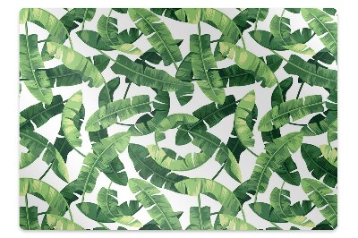 Alfombra para silla de escritorio Hojas tropicales