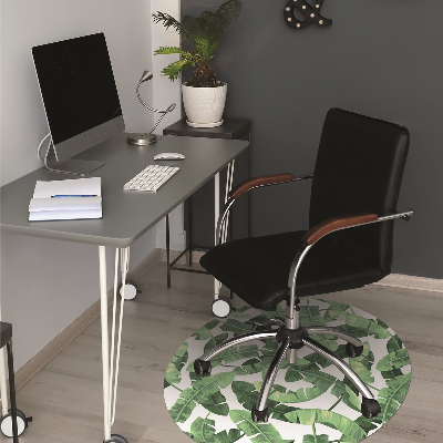 Alfombra para silla de escritorio Hojas tropicales