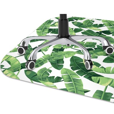 Alfombra para silla de escritorio Hojas tropicales