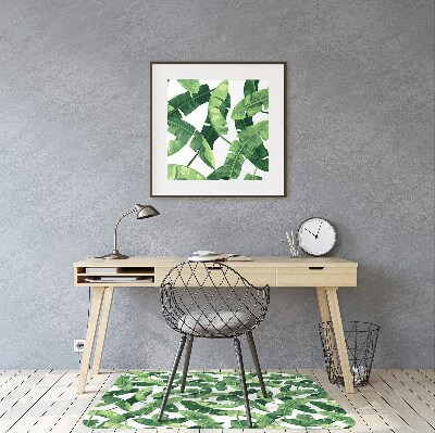Alfombra para silla de escritorio Hojas tropicales
