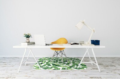 Alfombra para silla de escritorio Hojas tropicales