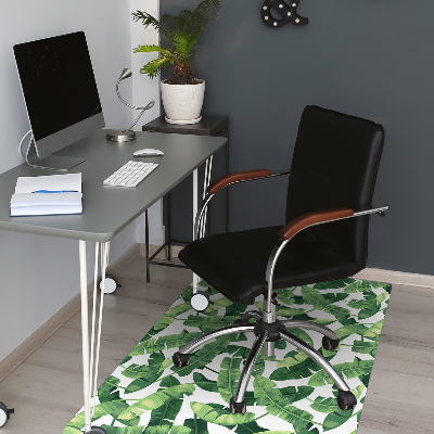 Alfombra para silla de escritorio Hojas tropicales