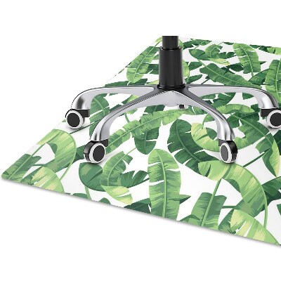 Alfombra para silla de escritorio Hojas tropicales