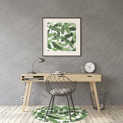 Alfombra para silla de escritorio Hojas tropicales