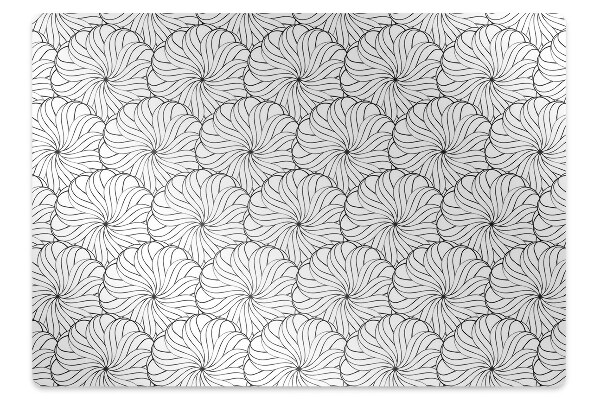 Alfombra para silla de escritorio Flor dibujada